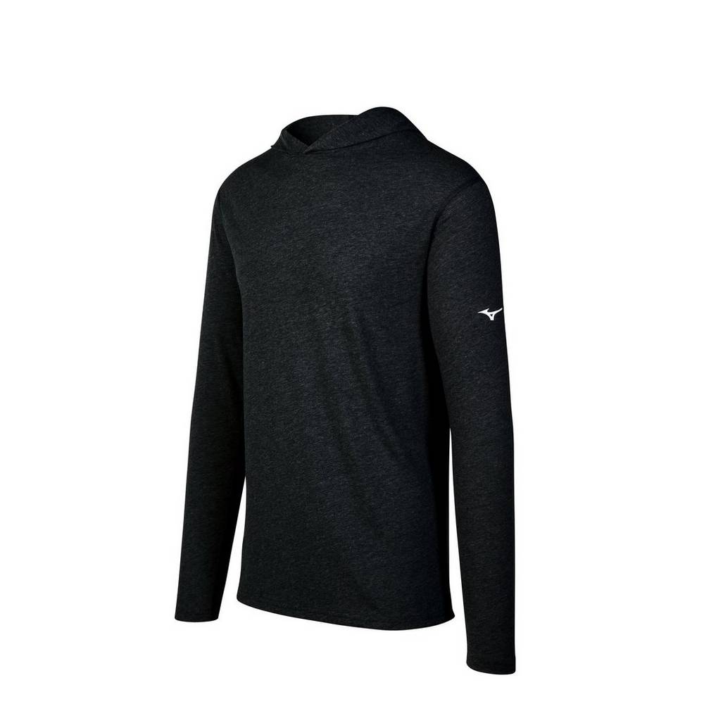 Mens Mizuno Inspire Hoodie Black Philippines (WJLPGF913)